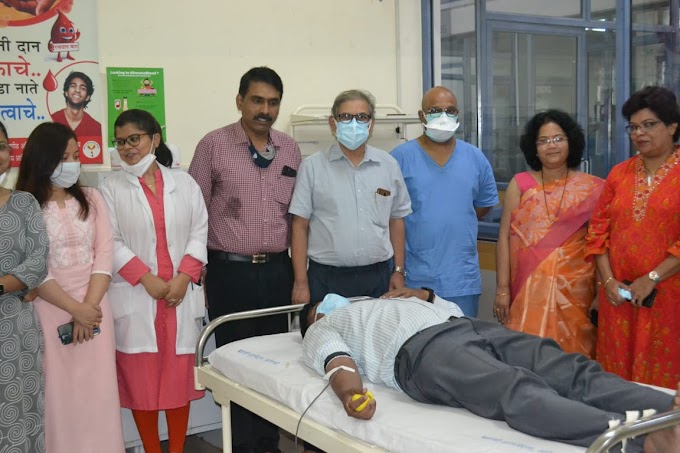  भारती हॉस्पिटलमध्ये जागतिक रक्तदान दिन साजरा 
