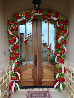 Decoración de puertas para Navidad