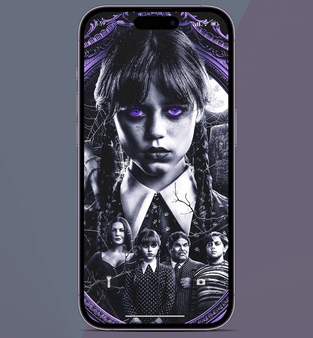 Wednesday Addams wallpaper for iPhone