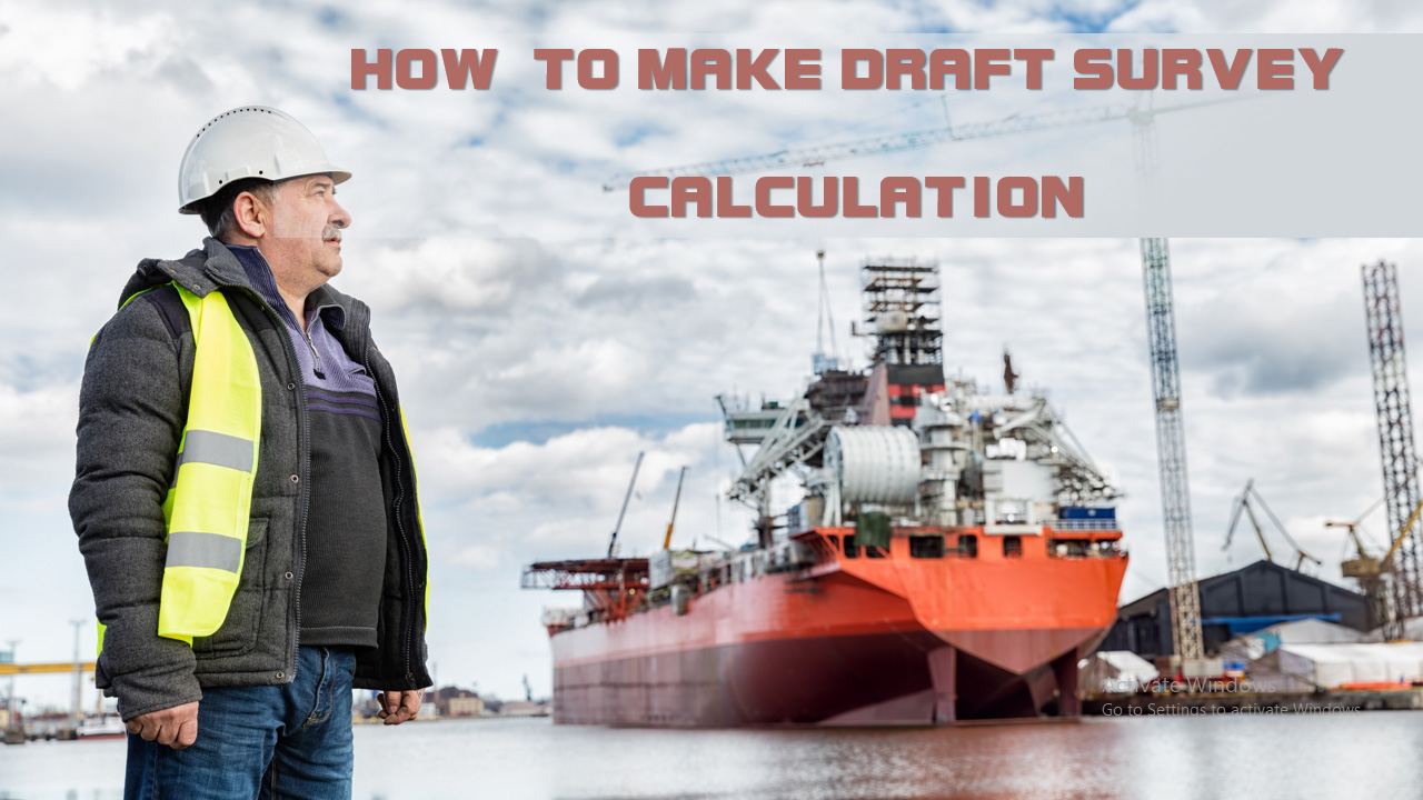 HOW TO MAKE DRAFT SURVEY CALCULATION