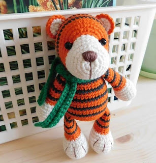 PATRON GRATIS TIGRE AMIGURUMI 47719 🐯