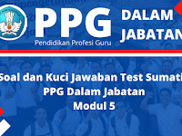 Soal dan Kuci Jawaban Test Sumatif PPG Dalam Jabatan  (Soal Pedagogik Modul 5) 