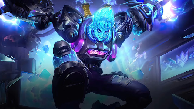 xborg tesla maniac epic skin wallpaper hd mobile legends