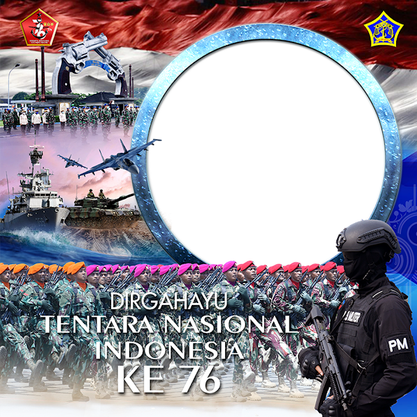 Link Twibbonize Hari Tentara Nasional Indonesia TNI 5 Oktober 2022 id: huttnike76puspomal