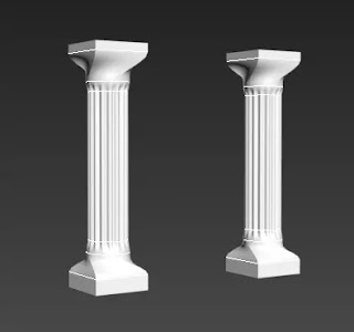 3dsmax pillar free 3D model downloads