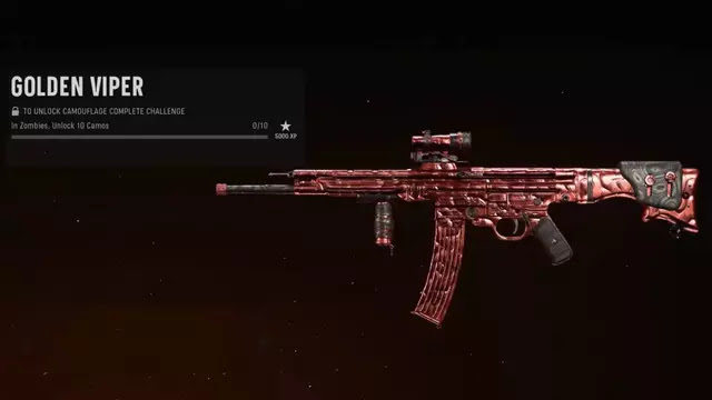 CoD Vanguard Golden Viper camo