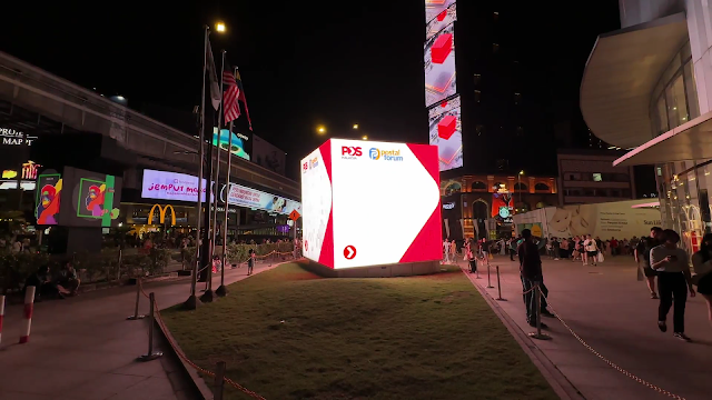 Pos Malaysia x Postal Forum Ad Malaysia Lot 10 The Cube Digital Outdoor Advertising Kuala Lumpur Bukit Bintang Street Digital Screen Advertising Bintang Walk