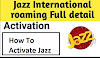 How to activate roaming on jazz sim || Roaming activation code