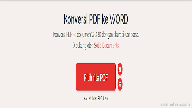 Cara Mengubah PDF ke Word dengan Website Converter