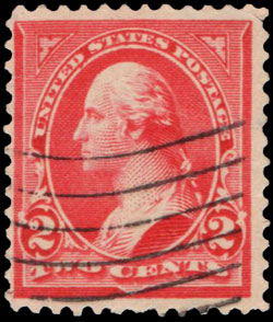 United States Postage Stamp US-251 George Washington 2 cents 1894