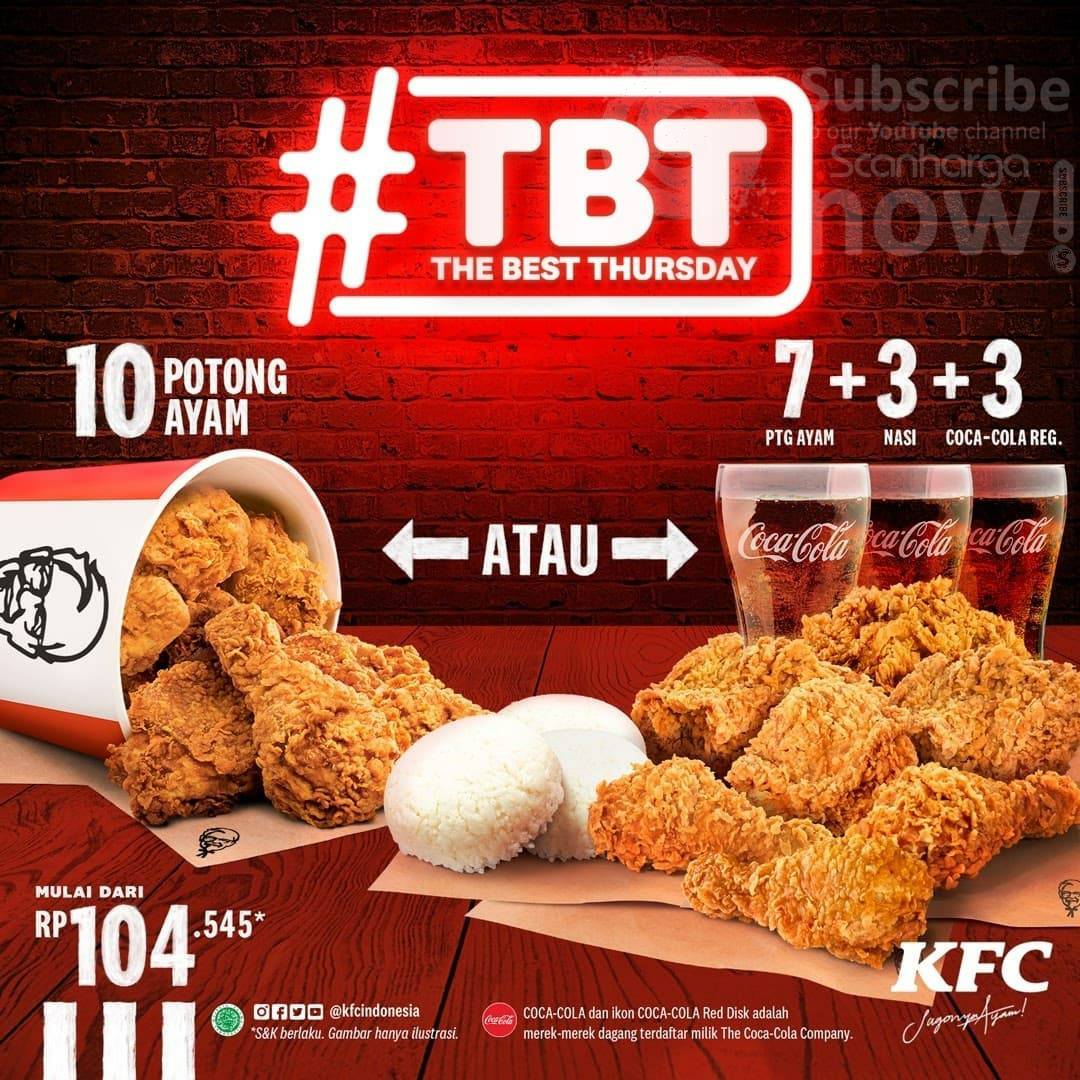 Promo KFC The Best Thursday TBT Terbaru 2 Desember 2021