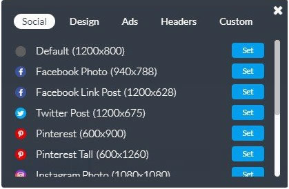 stencil social network and image size