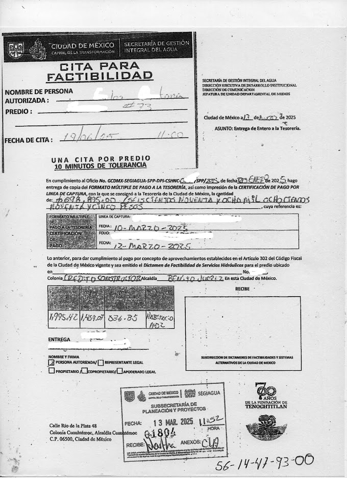 Negligencia en SEGIAGUA- CDMX en contra de empresarios e Inversionistas
