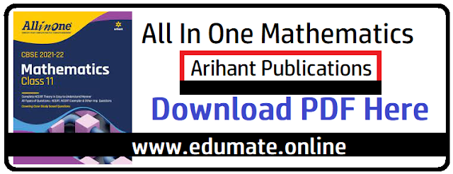 Arihant All In One Mathematics Class 11 PDF Free PDF Download