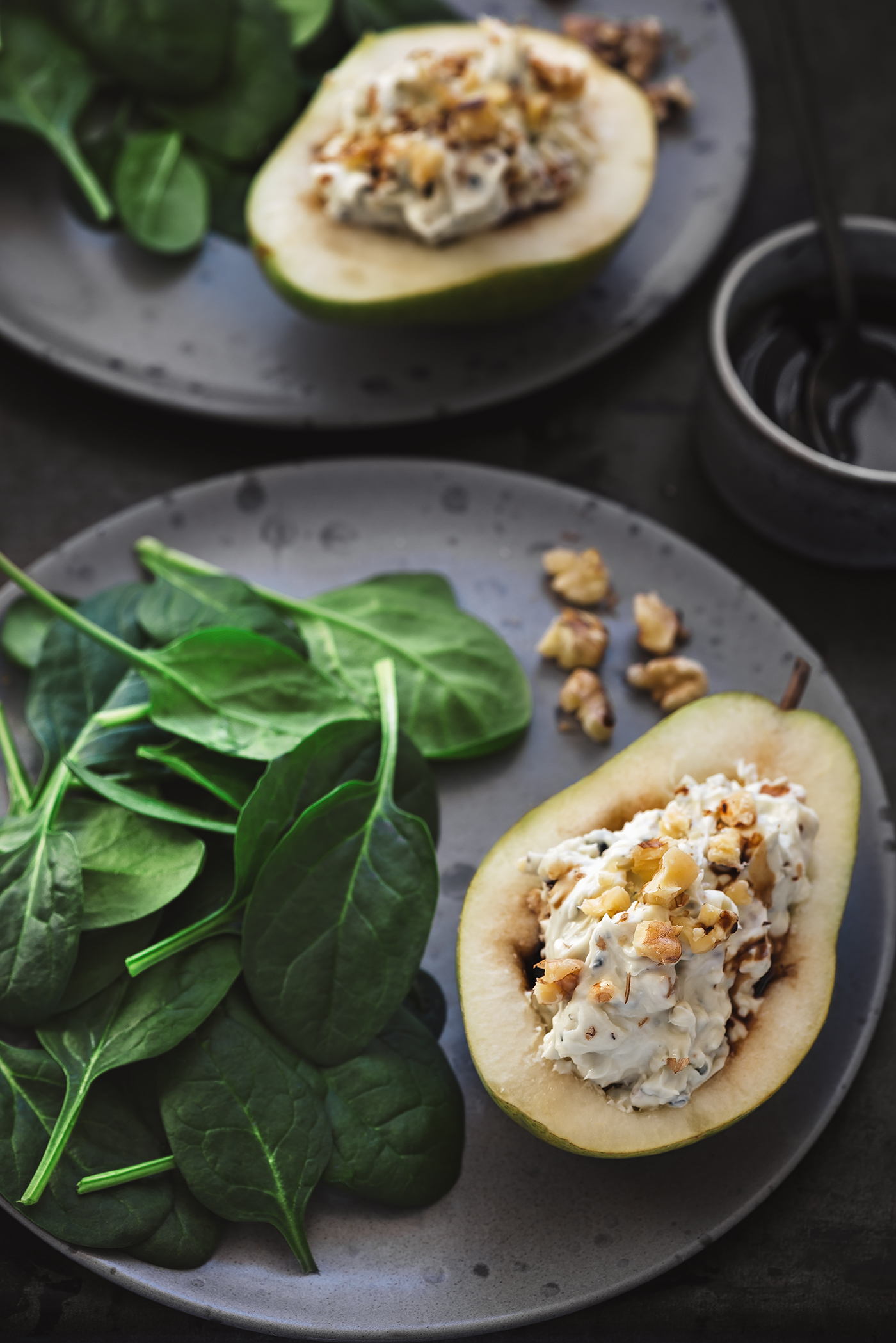 Pears, Blue Cheese and toasted Walnuts