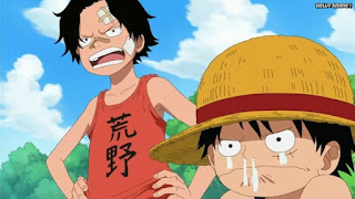 ワンピースアニメ ドレスローザ編 737話 エース ルフィ 幼少期 | ONE PIECE Episode 737