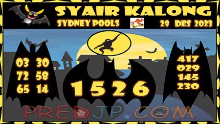 Prediksi Sydney Kalong Keramat Jumat 29-Desember-2023