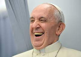 Pope Francis joking