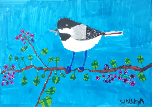 Little bird, painting by Shaurya Mittal (5 years), Gurugram, Haryana