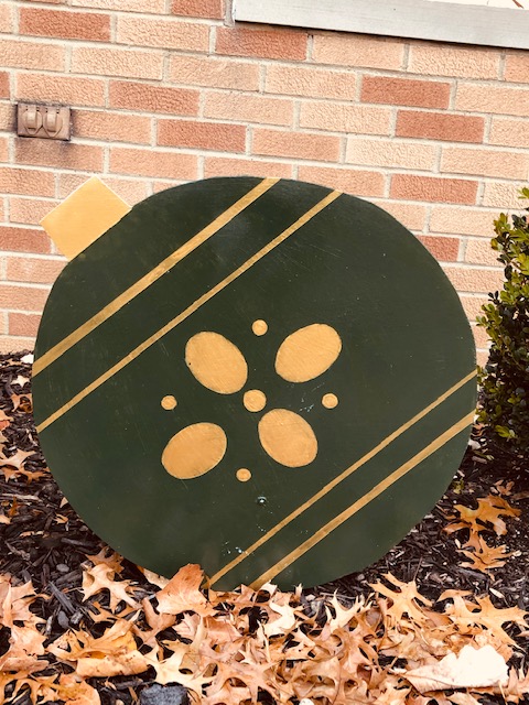 Green Plywood Lawn Ornament