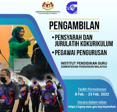 IKLAN KEKOSONGAN JAWATAN PEGAWAI PERKHIDMATAN PENDIDIKAN (PPP) DI INSTITUSI PENDIDIKAN GURU (IPG) KEMENTERIAN PENDIDIKAN MALAYSIA (KPM)