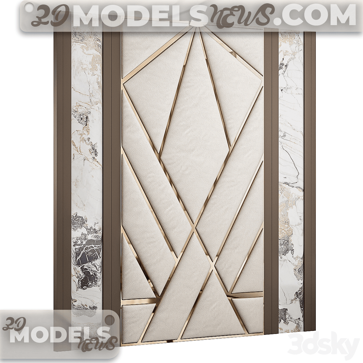 Headboard for interior model No 64 1