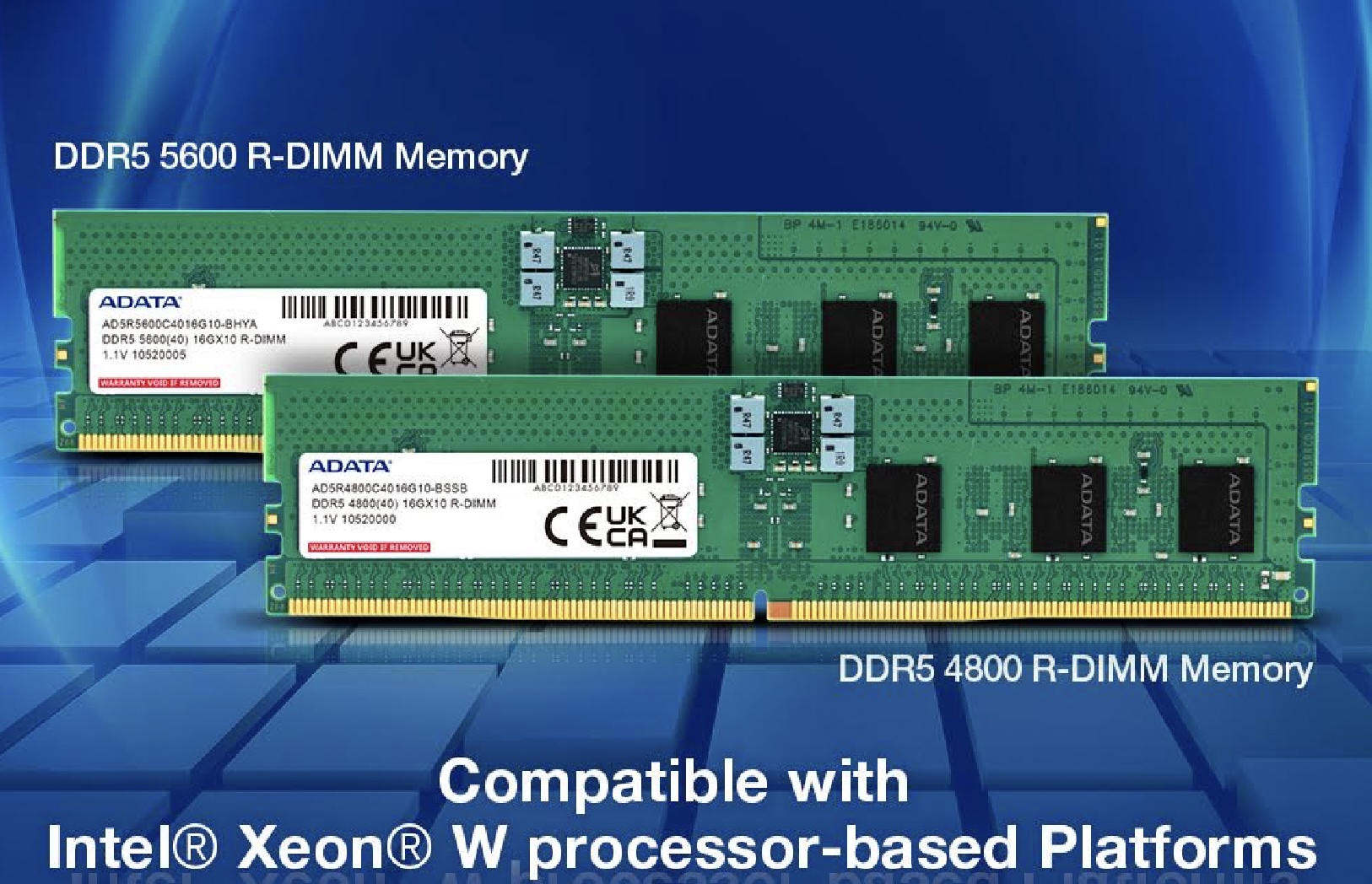 Adata Luncurkan Modul Memori Overclock Pertama yang Mendukung Prosesor Intel Xeon W Terbaru