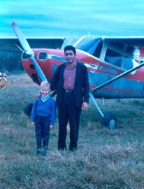 Paul with Luiz and his Cessna air taxi