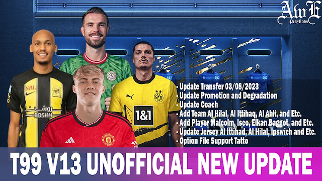 PES 2017 T99 V13 UNOFFICIAL NEW UPDATE