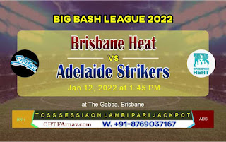 BRH vs ADS 46th Big Bash League T20 Match Prediction 100% Sure