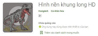 Hình nền khủng long HD cho Android