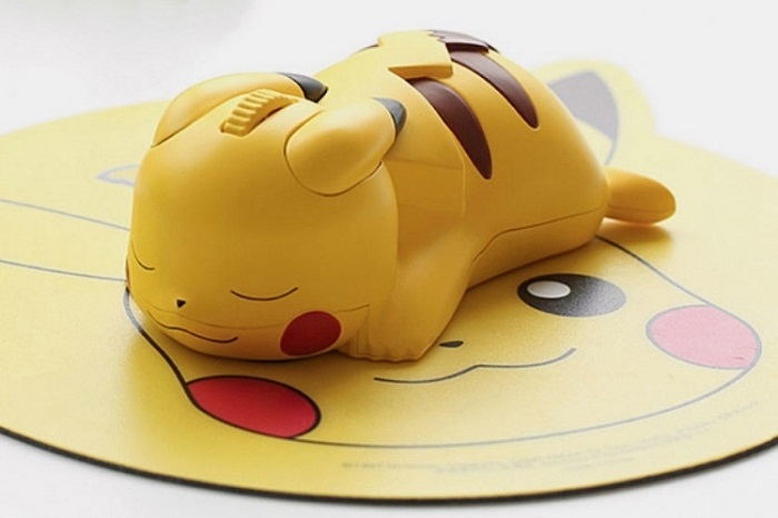 Brando Pokemon Pikachu Wireless Mouse-It Sleeps On Your Mousepad