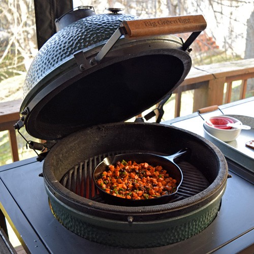 Chorizo, Sweet Potato, and Black Bean Tacos