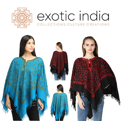 Pure Woolen Poncho from Kashmir