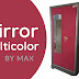 MAX CH0012 -Steel Wardrobe with Mirror Multicolor