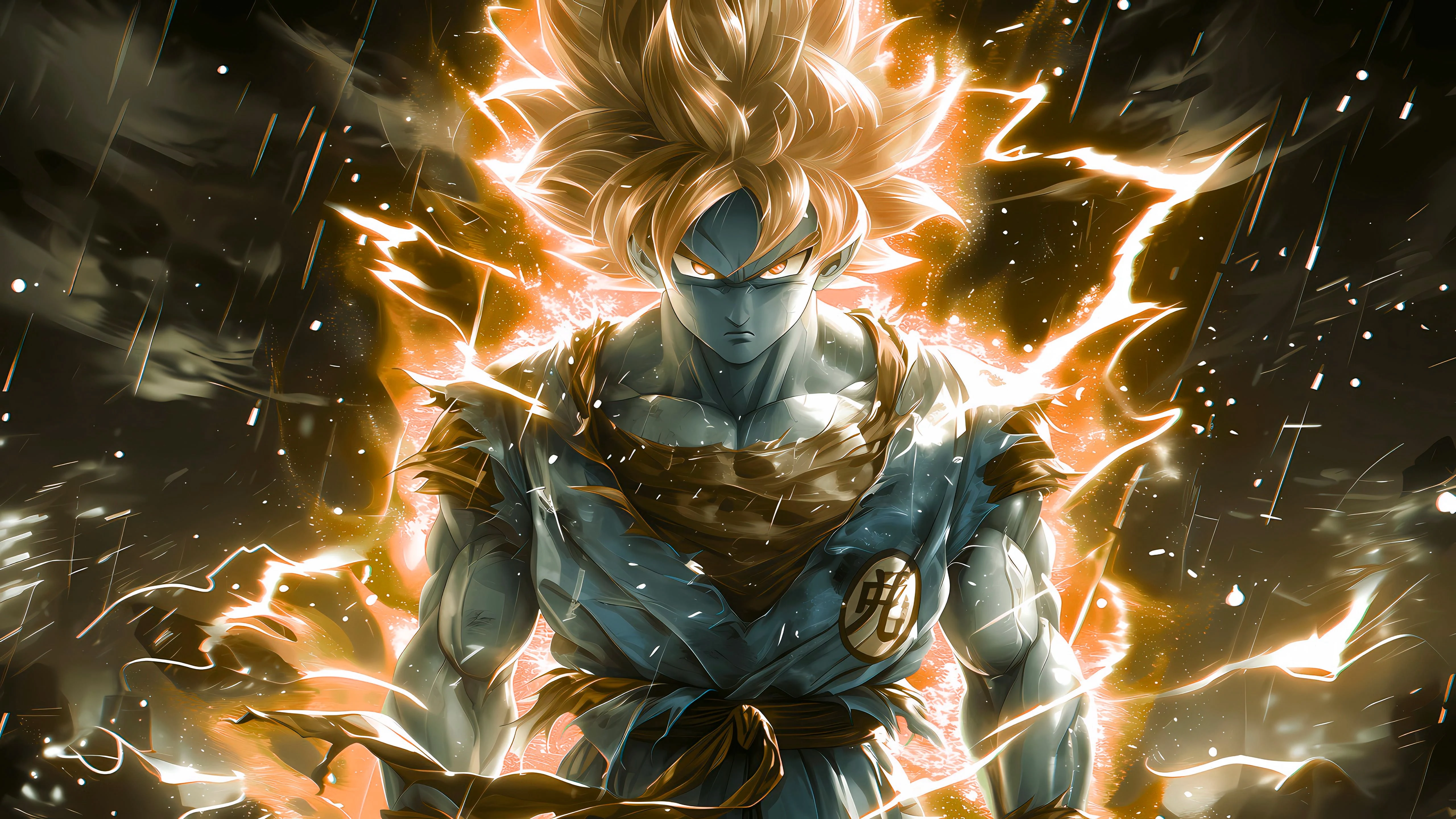 HD wallpaper: Anime, Son Goku, Dragon Ball, AI art, Super Saiyan Blue
