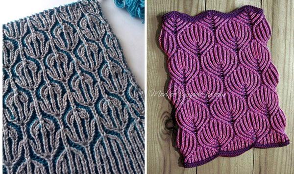 Two Color Brioche Knitting Patterns
