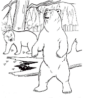Bears coloring page