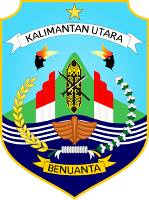 Logo / Lambang Provinsi Kalimantan Utara - Latar (Background) Putih & Transparent (PNG)