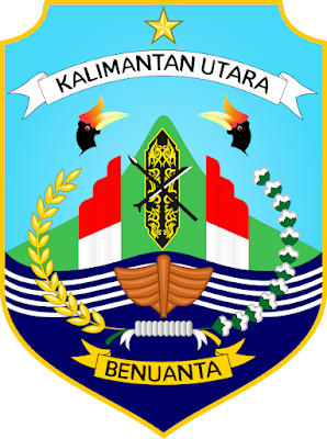 Logo / Lambang Provinsi Kalimantan Utara - Latar (Background) Putih & Transparent (PNG)