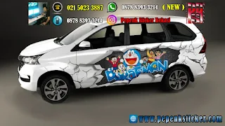 Mobil,Avanza,Cutting Sticker,Cutting Sticker Bekasi,sticker  mobil,doraemon,jakarta,Bekasi,