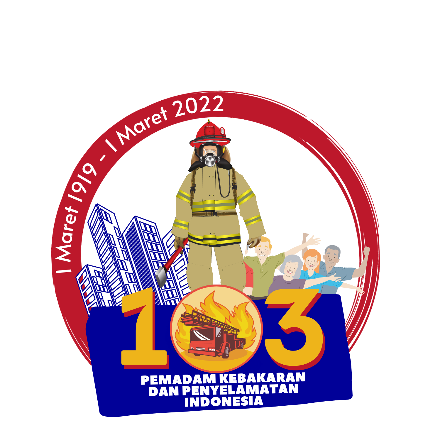 HUT Satpol PP Ke-72, Damkar Ke-103 dan Satlinmas Ke-60 Tahun 2022