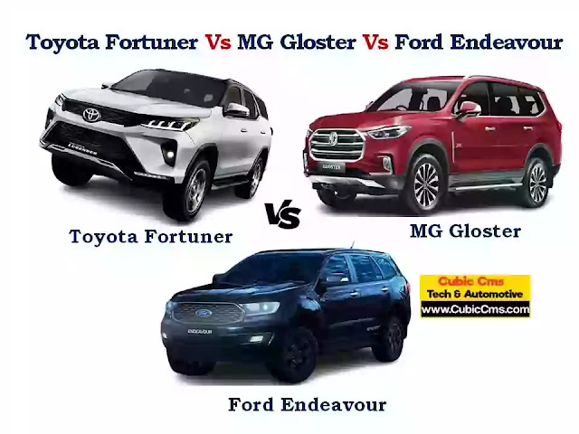 Toyota Fortuner vs MG Gloster vs Ford Endeavour. Which is better