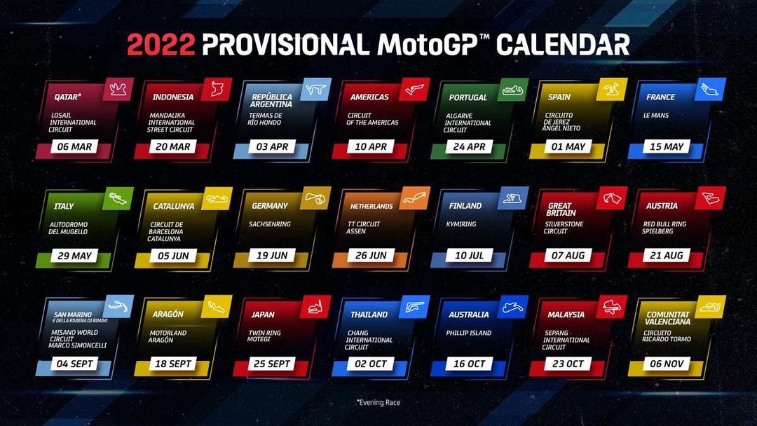 kalendar motogp moto2 moto3 2022