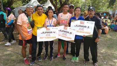 Siswi SMAN 2 Kota Bima Juara 1 Lomba Lari 10 K SAMOTA