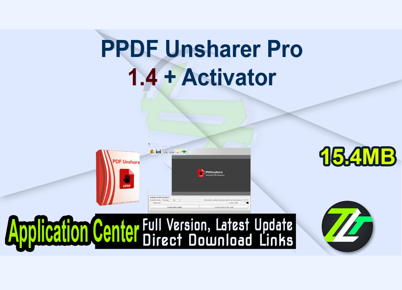 PDF Unsharer Pro 1.4 + Activator