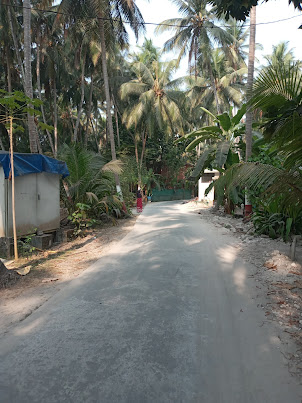 Road on Kalpeni island.