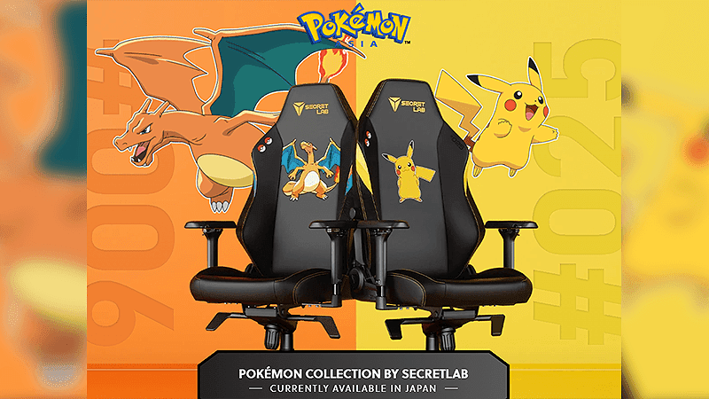 Secretlab TITAN Evo 2022 Pikachu and Charizard edition now official