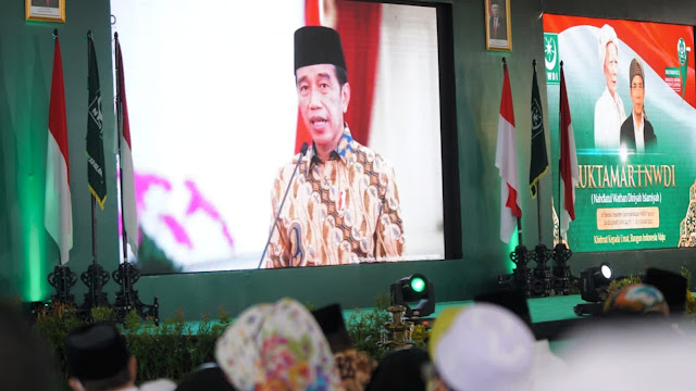 Presiden Jokowi resmi membuka Muktamar NWDI ke-1