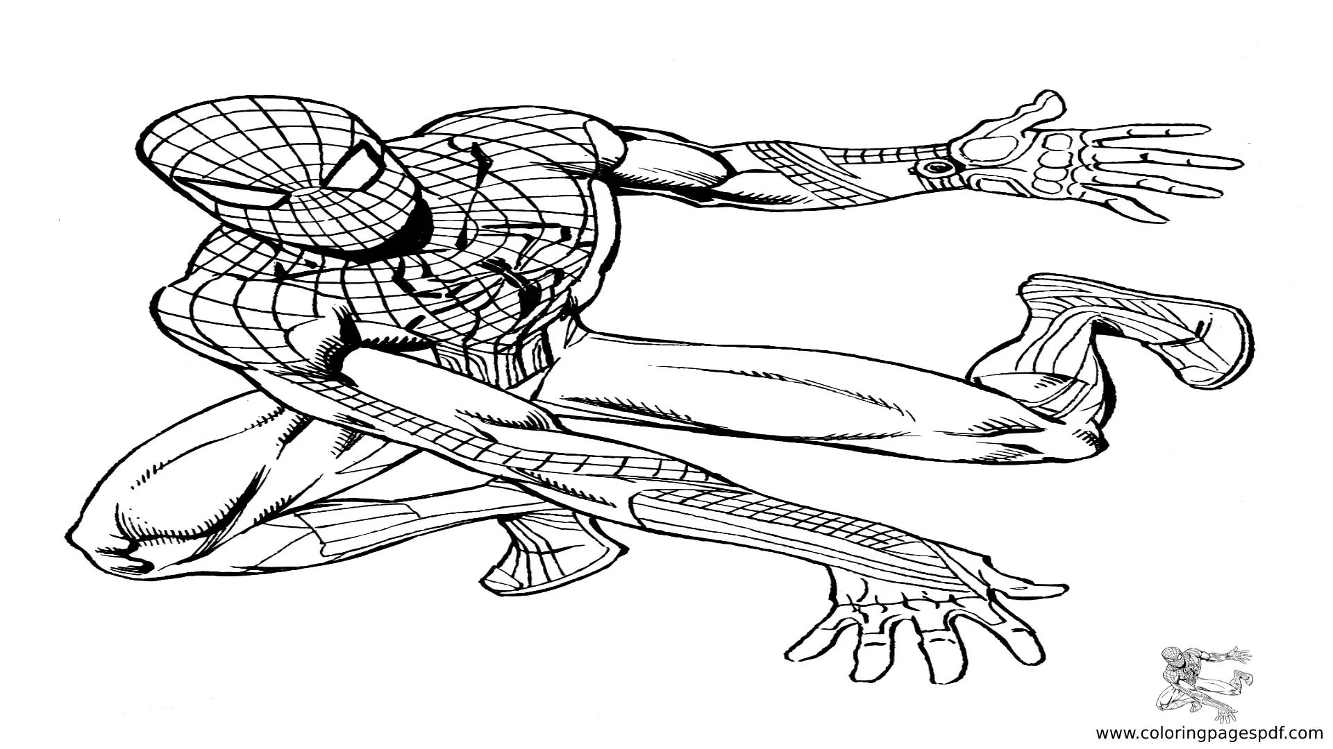 Marvel Coloring Pages Spiderman